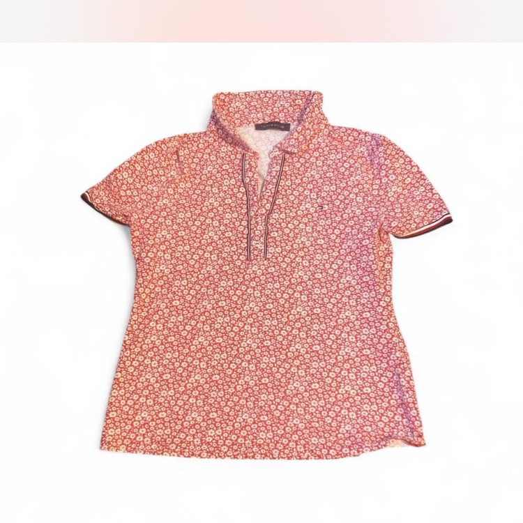 Tommy Hilfiger Red Floral Print Blouse